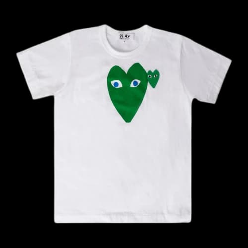 Comme des Garçons PLAY Heart Logo T-Shirt 'White'