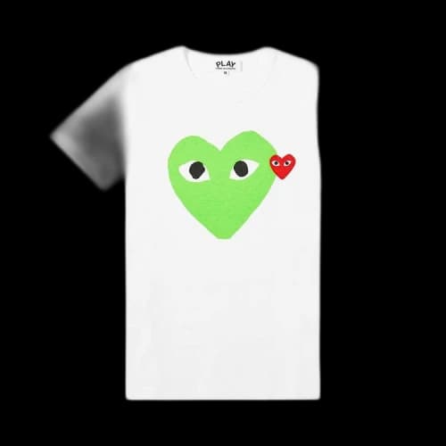 Comme des Garçons PLAY Heart Tee 'Green'