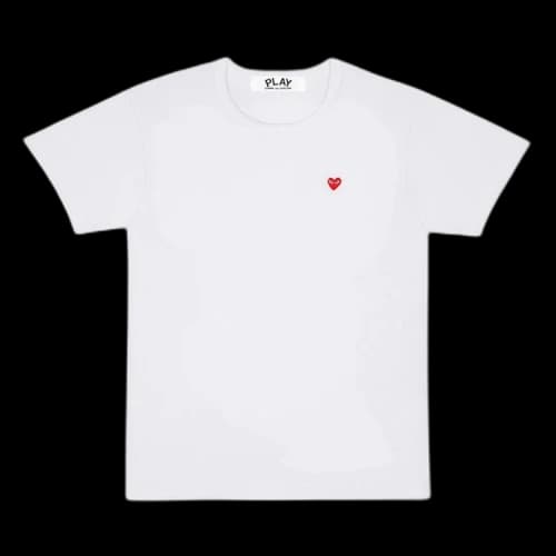 COMME des GARCONS PLAY Basic T-Shirt Red Emblem 'White'