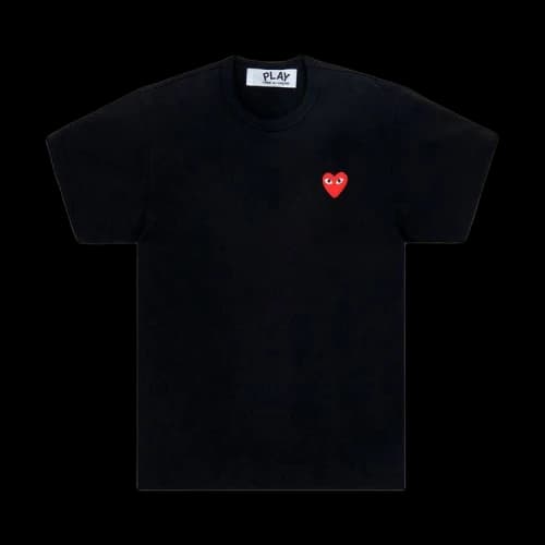 Comme des Garçons Short-Sleeve Play T-Shirt With Red Heart 'Black'