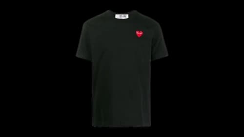 Comme des Garcons PLAY P1T108 Play Red Heart T-shirt Black