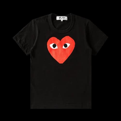Comme des Garçons PLAY Heart Logo T-Shirt 'Black'