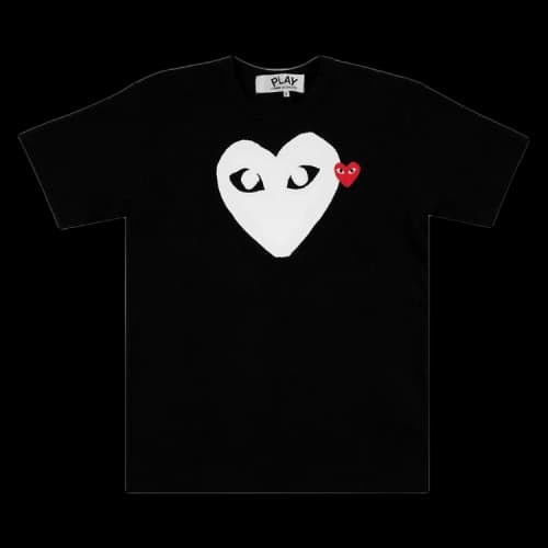 Comme des Garçons PLAY Heart Logo T-Shirt 'Black'