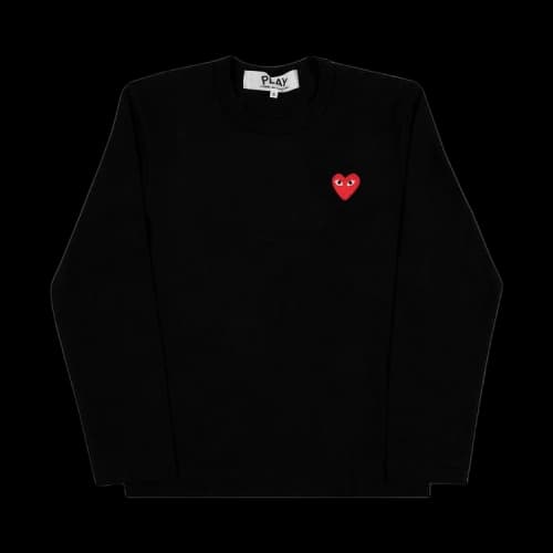 Comme des Garçons PLAY Heart Logo Long-Sleeve T-Shirt 'Black'