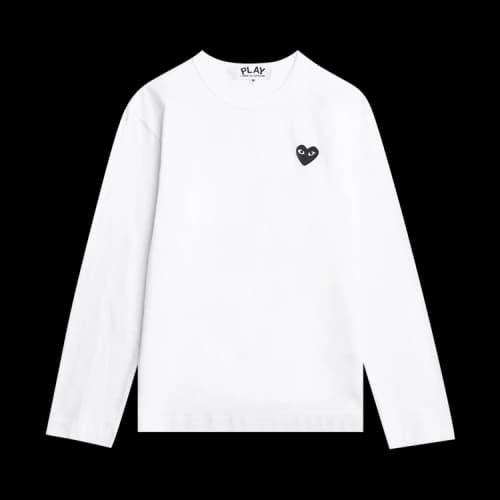 Comme des Garçons Play Small Heart Long-Sleeve T-Shirt 'White'