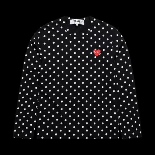 Comme des Garçons PLAY Polka Dot Long-Sleeve T-Shirt 'Black'