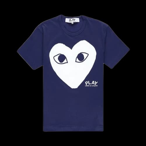 Comme des Garçons PLAY Printed Heart Logo T-Shirt 'Navy'