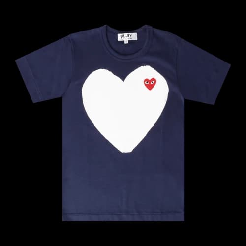 Comme des Garçons PLAY Play Red Heart Tee 'Navy'
