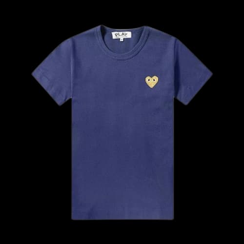 Comme des Garçons PLAY Basic Heart Logo T-Shirt 'Navy'