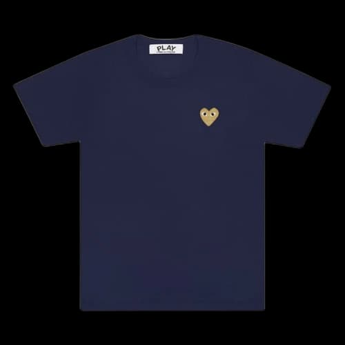 Comme des Garcons PLAY P1T216 Play Gold Heart T-shirt White