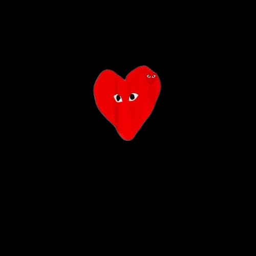 Comme des Garçons PLAY Big Heart Tee 'White'