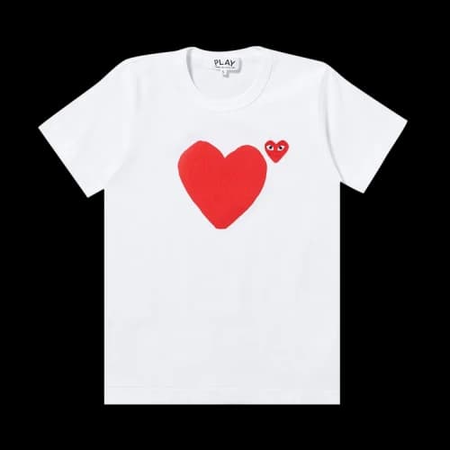 Comme des Garçons PLAY Big Heart Logo T-Shirt 'White'