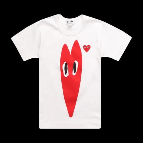 Comme des Garçons PLAY Long Heart Tee 'White'
