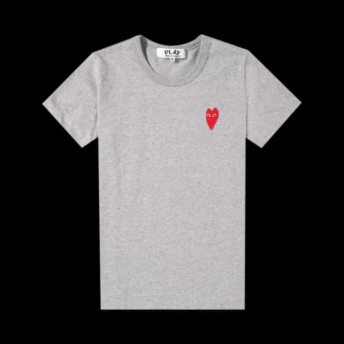 Comme des Garçons PLAY Small Heart Logo T-Shirt 'Grey'