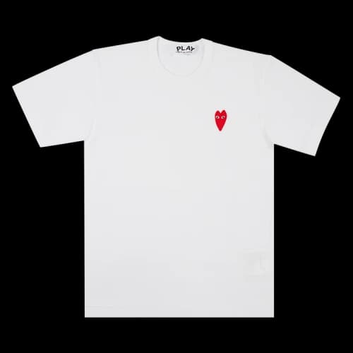Comme des Garçons Play T-Shirt With Red Heart 'White'