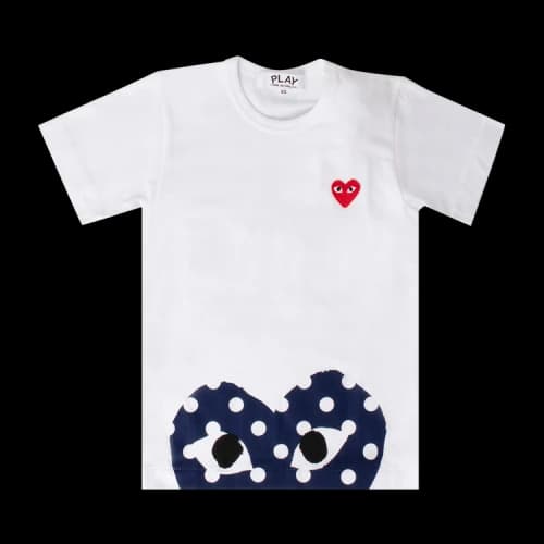 Comme des Garçons Play T-Shirt With Polka Dot Heart 'White'