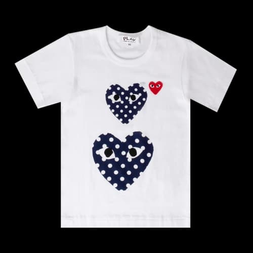 Comme des Garçons Play T-Shirt With Polka Dot Heart 'White'