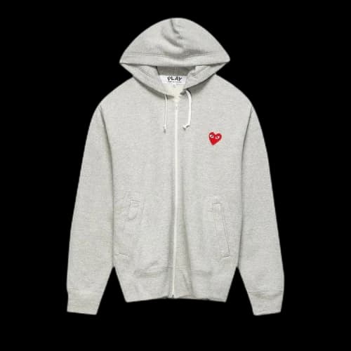Comme des Garçons PLAY Heart Logo Hoodie 'Grey'