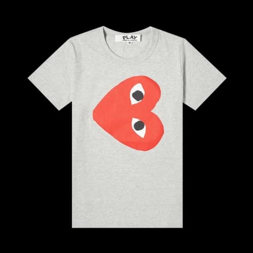 Comme des Garçons PLAY Sideways Heart Logo T-Shirt 'Grey'