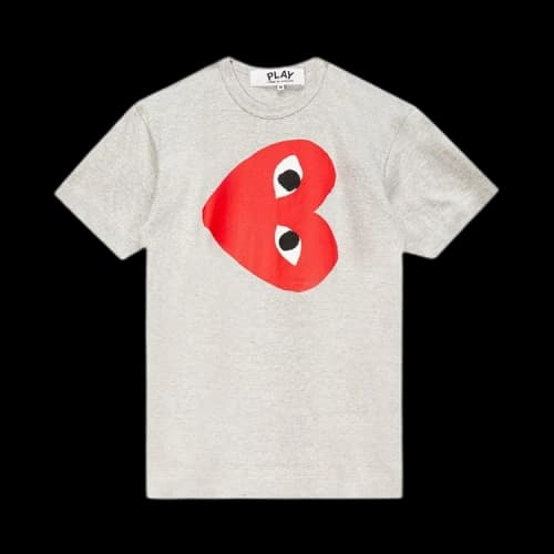 Comme des Garçons PLAY Sideways Heart Tee 'Grey'