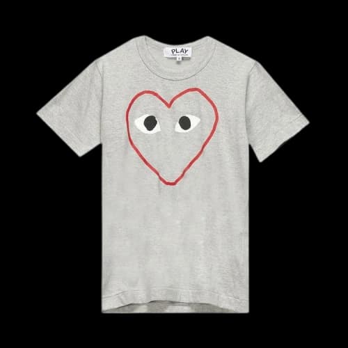 Comme des Garçons PLAY Logo Print Tee 'Grey'