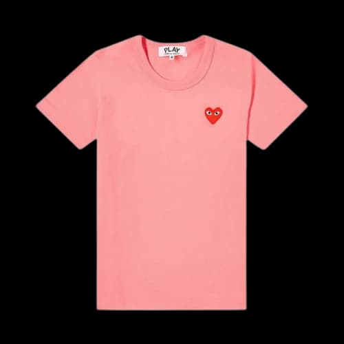 Comme des Garçons PLAY Basic Heart Logo T-Shirt 'Pink'