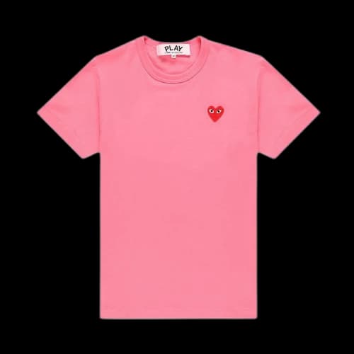 Comme des Garçons PLAY Mini Heart Solid Tee 'Pink'