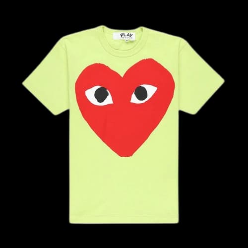 Comme des Garçons PLAY Big Heart T-Shirt 'Green'