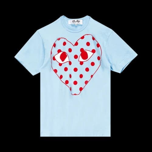 Comme des Garçons PLAY Big Dot Heart T-Shirt 'Blue'