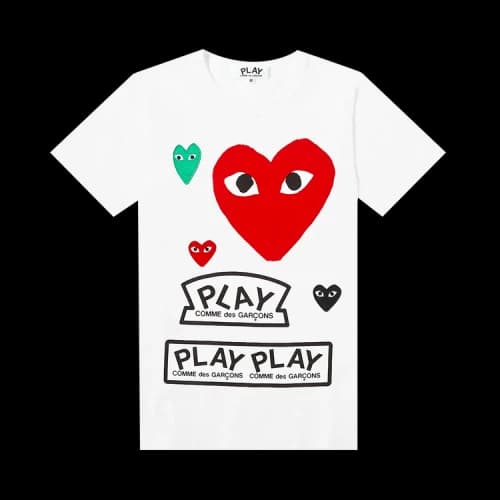 Comme des Garçons PLAY T-Shirt 'White'