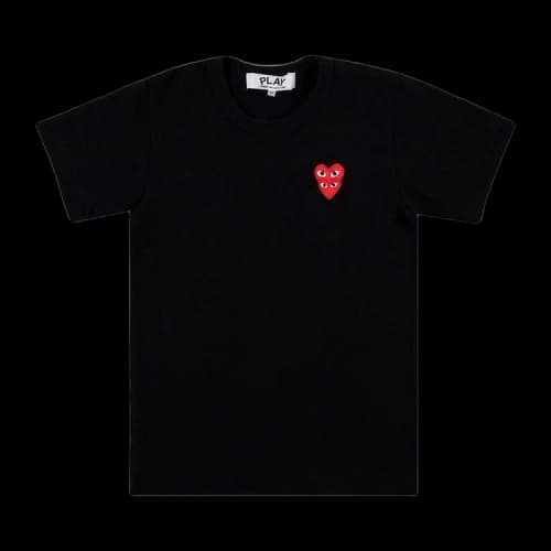 Comme des Garçons PLAY Heart Logo Short-Sleeve T-Shirt 'Black'