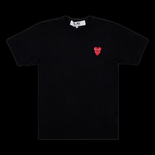 Comme des Garçons PLAY Heart Logo Short-Sleeve T-Shirt 'Black'