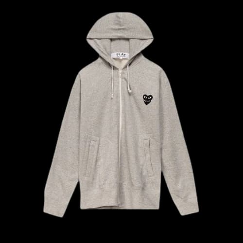 Comme des Garçons PLAY Mini Logo Hoodie 'Grey'