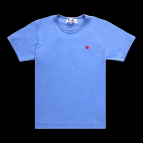 Comme des Garçons PLAY Small Red Heart Tee 'Blue'