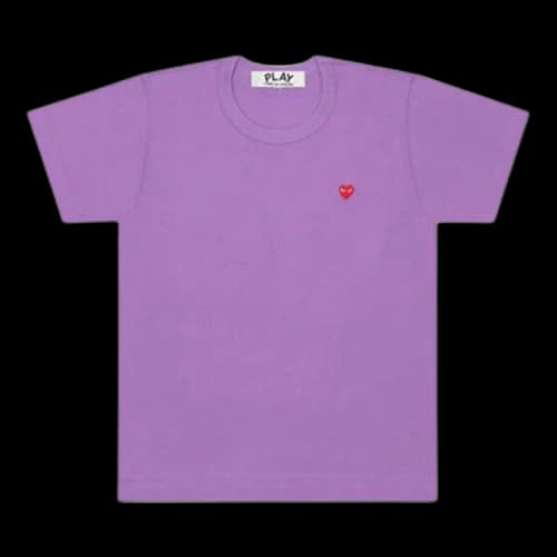 Comme des Garçons PLAY Small Red Heart T-Shirt 'Purple'