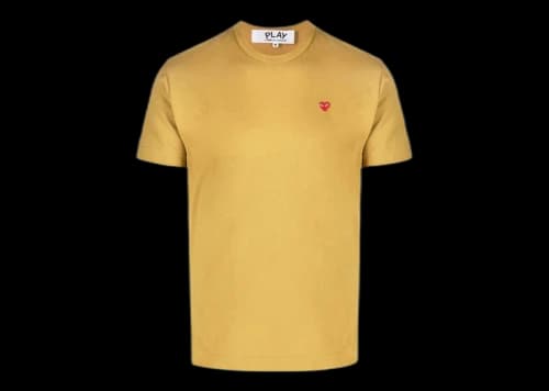 Comme des Garcons Play Logo Patch Short-Sleeve Tee Grey/Red