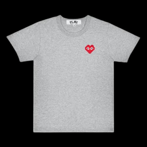 Comme des Garçons PLAY x Invader Mini Logo T-Shirt 'Grey'