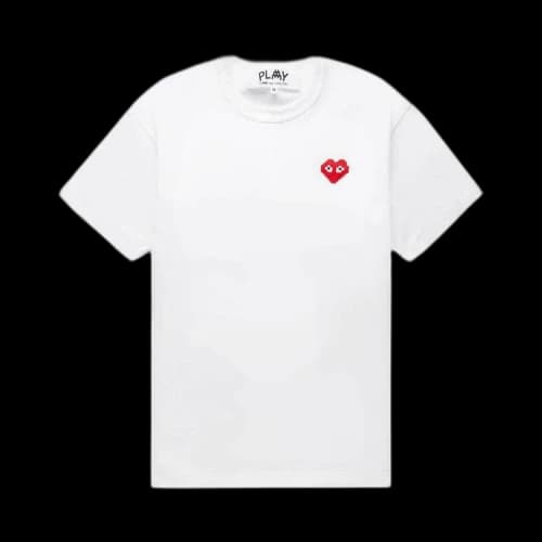 Comme des Garçons PLAY Invader Heart T-Shirt 'White'