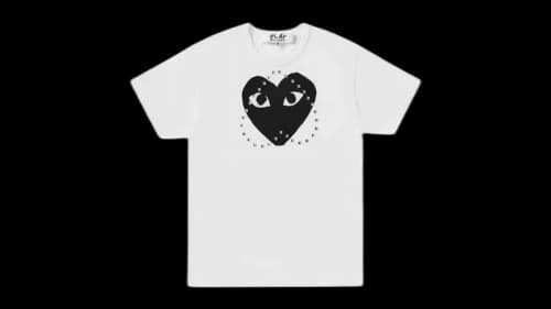 Comme des Garcons PLAY Logo Stud P1T804 T-shirt White