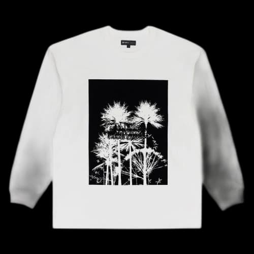 PURPLE BRAND Textured Jersey Long-Sleeve Tee 'White'