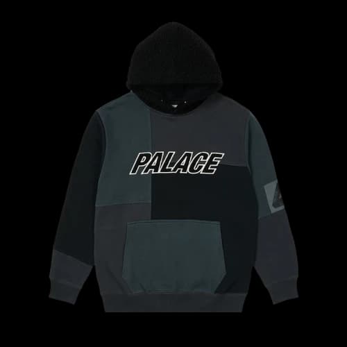 PALACE Splicing polar fleece Unisex Black