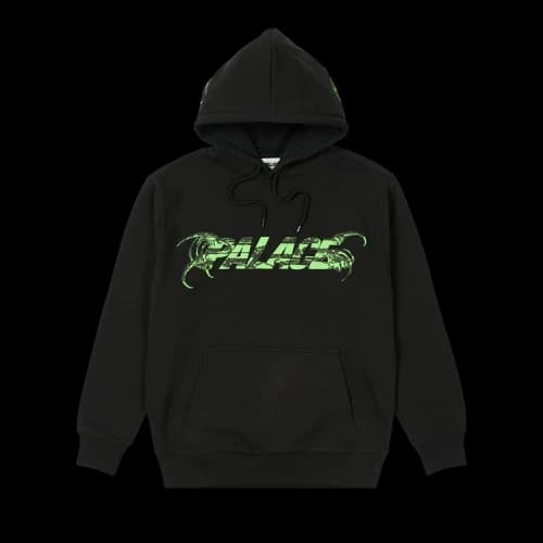 PALACE Tri-me Hood Black Green Triangle Printing Unisex