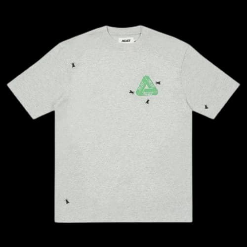 Palace Fly T-Shirt 'Grey Marl'