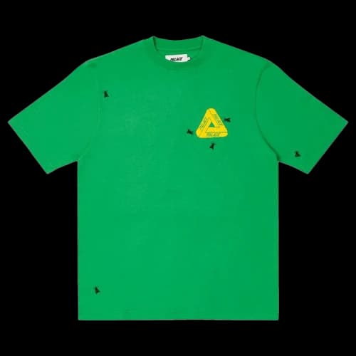 PALACE Fly TShirt Green Triangle Logo Short Sleeve Green T-Shirt
