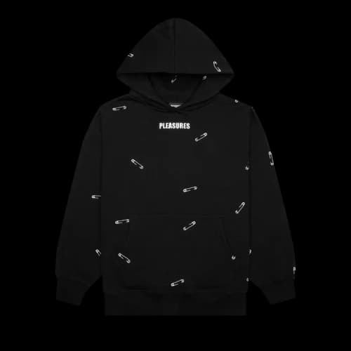 Pleasures Safety Embroidered Hoodie 'Black'