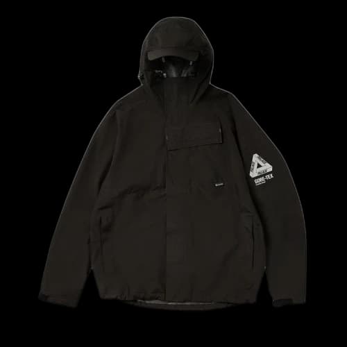 PALACE GORE-TEX P Cap Jacket Micro Mark Casual Hooded Jacket Black