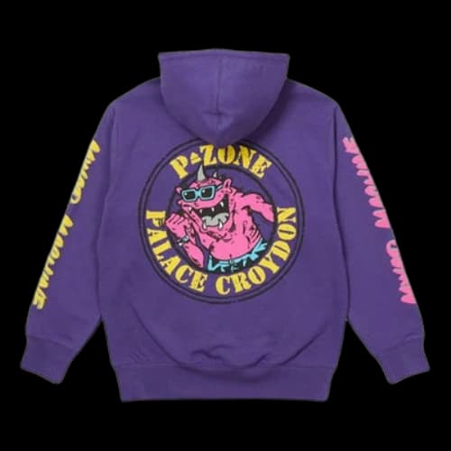 PALACE x M-Zone Crossover Small Devil Tri-Ferg Pattern Long Sleeves Purple