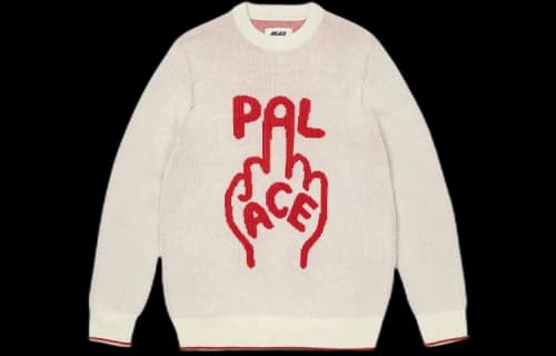 Palace Finger Up Knit 'White'