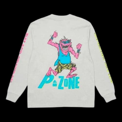 PALACE x M-Zone Crossover Small Tri-Ferg Pattern Long Sleeves Unisex Gray