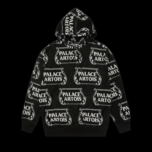 Palace x Stella Artois Towel Hood 'Black/White'